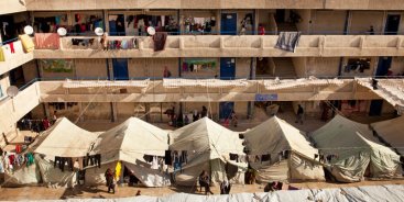 Al-Rameh collective shelter, Jaramana, Syria. Source: C. ALFARAH/UNRWA (2013), taken from UNRWA (2016)